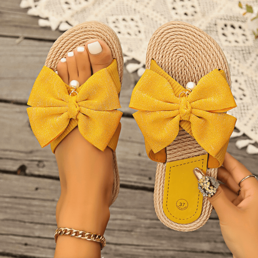 Weston & Finch - The Coral Bow Sandal - 000000000