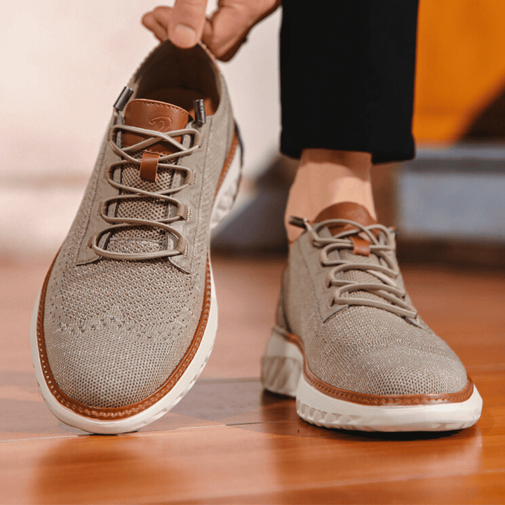 Weston & Finch - The Corbin Knit Sneaker - 14:193Khaki;200000124:200000901