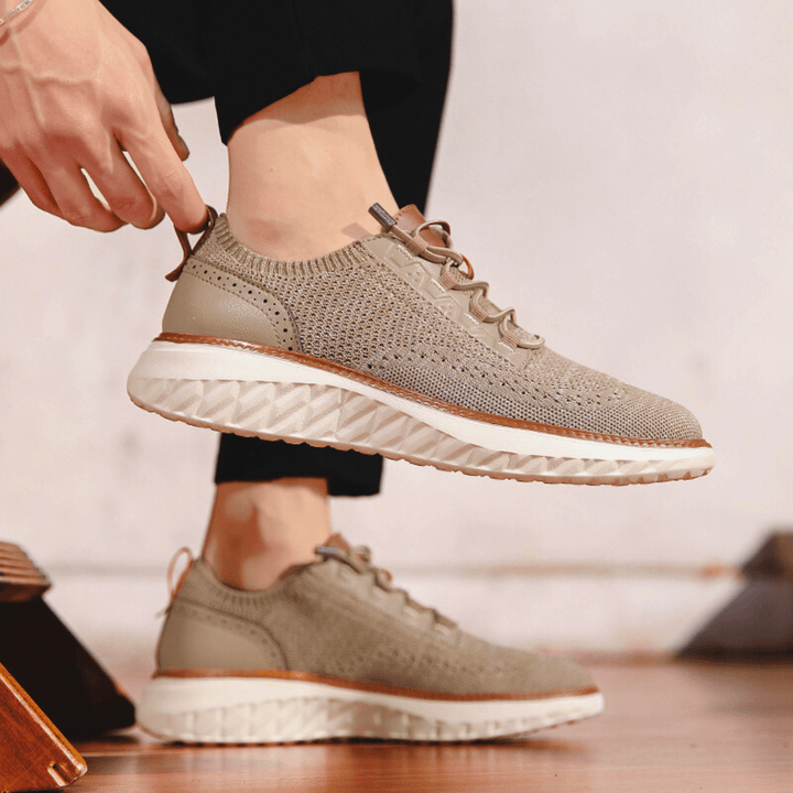 Weston & Finch - The Corbin Knit Sneaker - 14:193Khaki;200000124:200000901