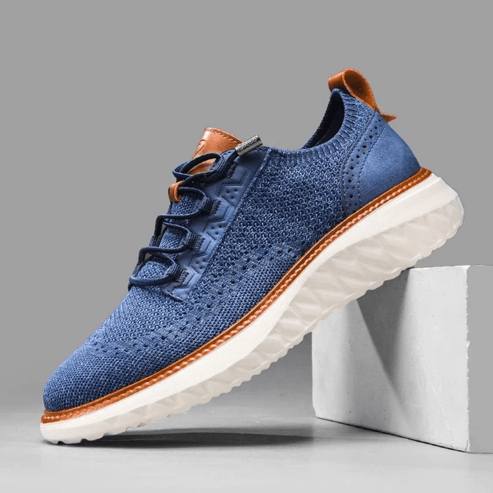 Weston & Finch - The Corbin Knit Sneaker - 14:771Blue;200000124:200000901