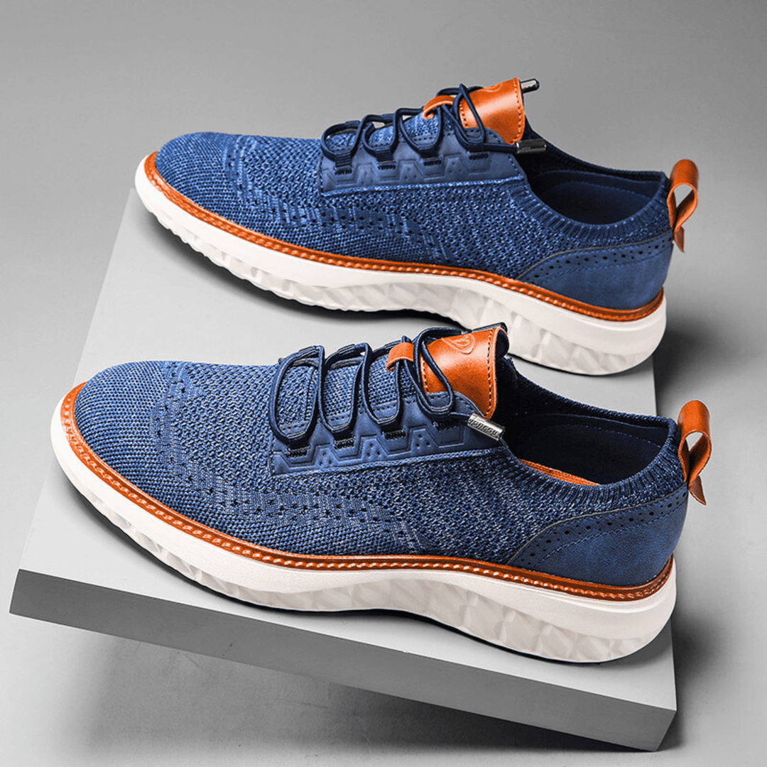 Weston & Finch - The Corbin Knit Sneaker - 14:771Blue;200000124:200000901