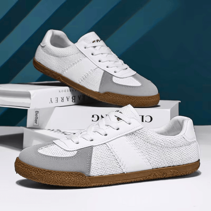 Weston & Finch - The Delano Sneaker - 14:173BeigeBlue;200000124:100010487