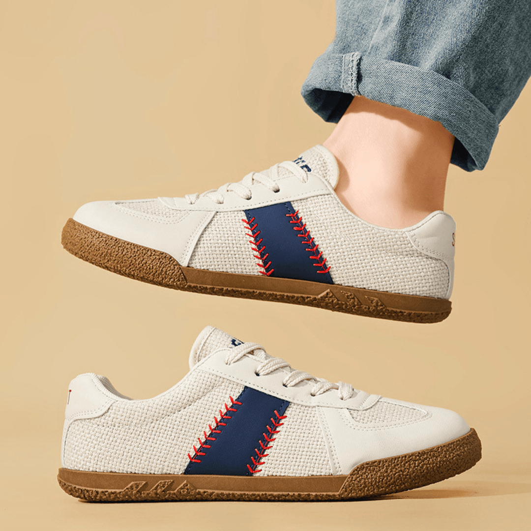 Weston & Finch - The Delano Sneaker - 14:173BeigeBlue;200000124:100010487