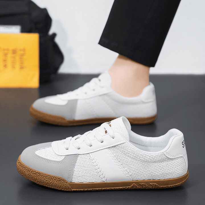Weston & Finch - The Delano Sneaker - 14:173BeigeBlue;200000124:100010487