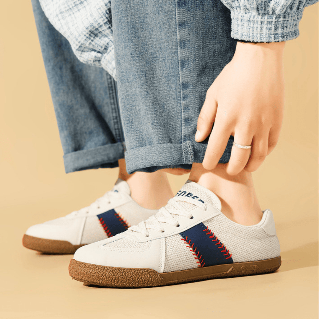 Weston & Finch - The Delano Sneaker - 14:173BeigeBlue;200000124:100010487