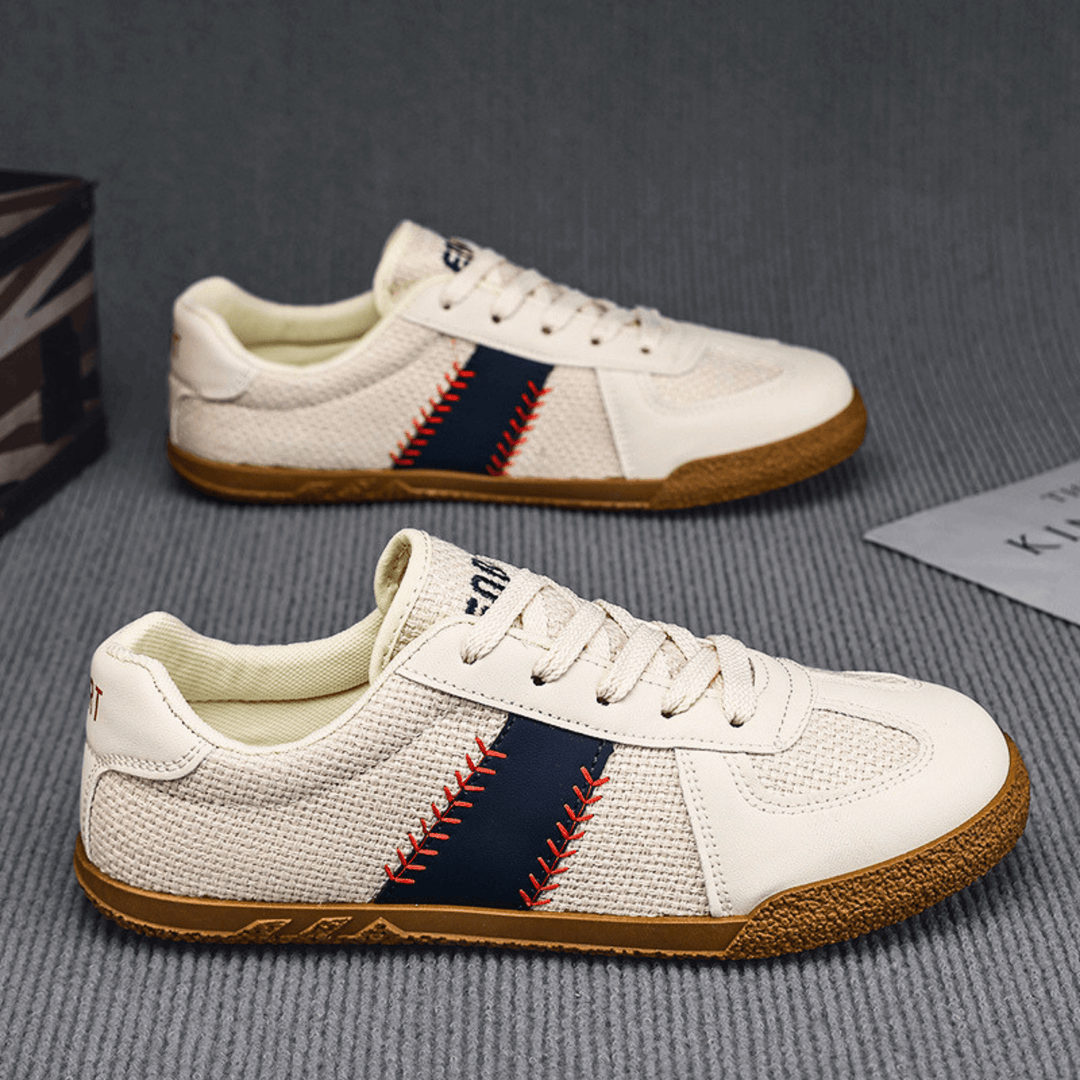 Weston & Finch - The Delano Sneaker - 14:173BeigeBlue;200000124:100010487