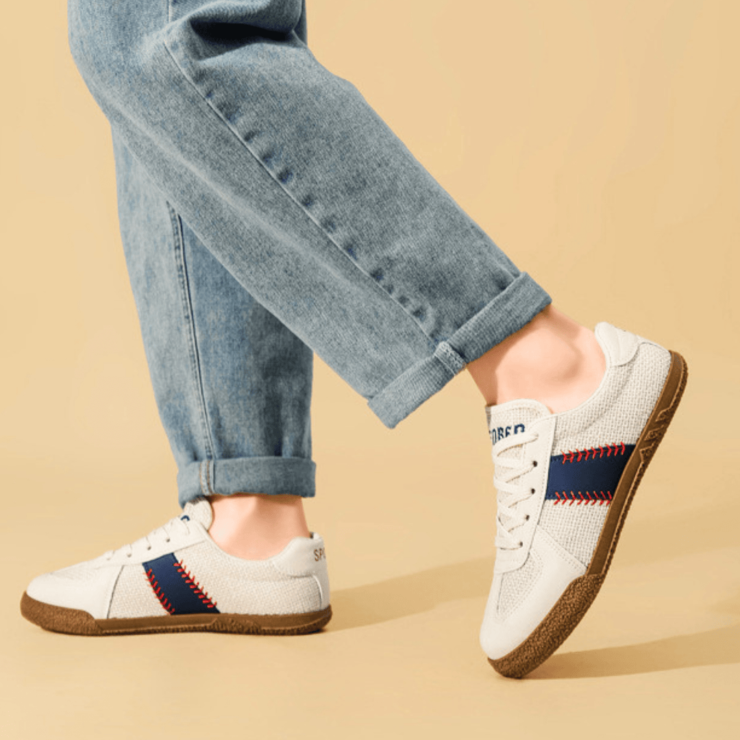 Weston & Finch - The Delano Sneaker - 14:173BeigeBlue;200000124:100010487