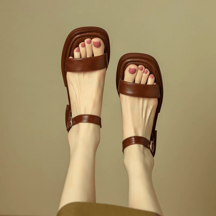 Weston & Finch - The Delphine Sandal - 14:365458brown;200000124:200000334