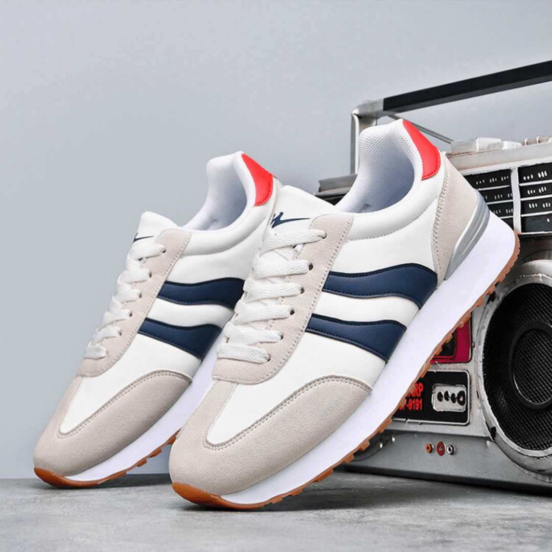 Weston & Finch - The Delviro Sneaker - 14:200002130white-blue;200000124:100010483