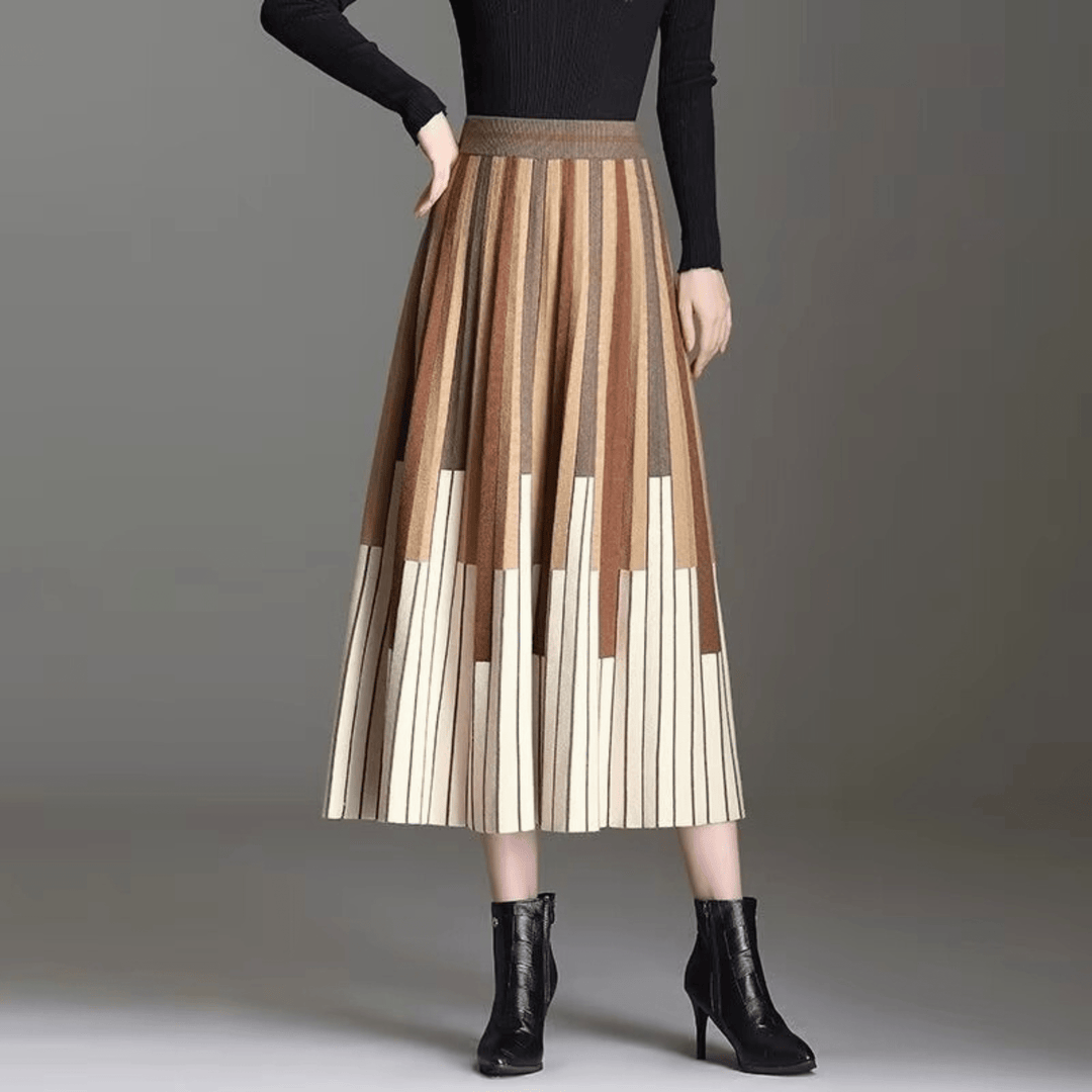 Weston & Finch - The Elara Pleated Skirt - 14:200001438Ka  Xing Se;5:4183
