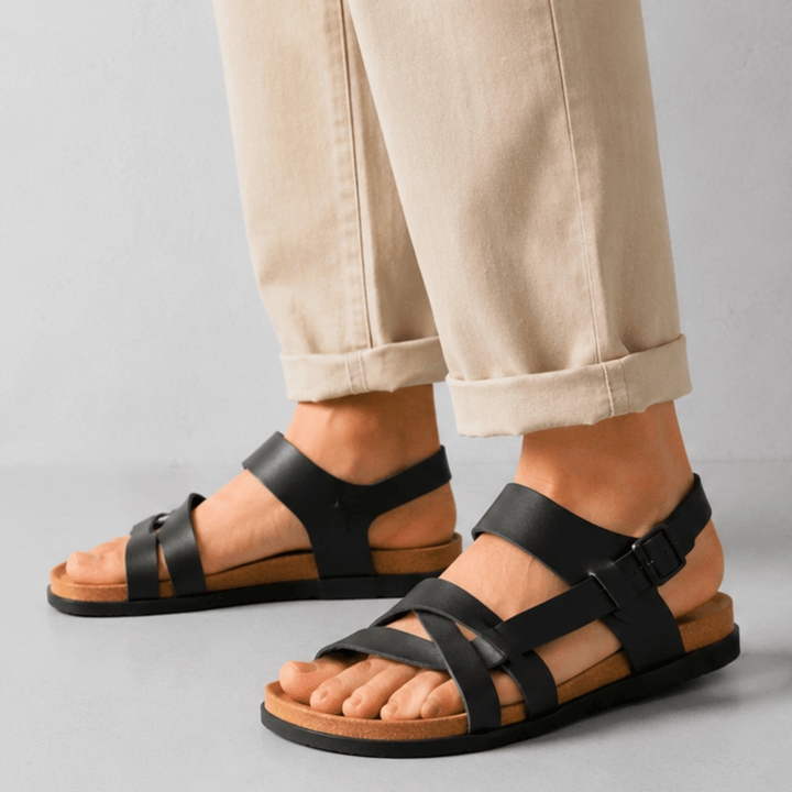 Weston & Finch - The Elviano Sandal - 14:173black;200000124:200000899