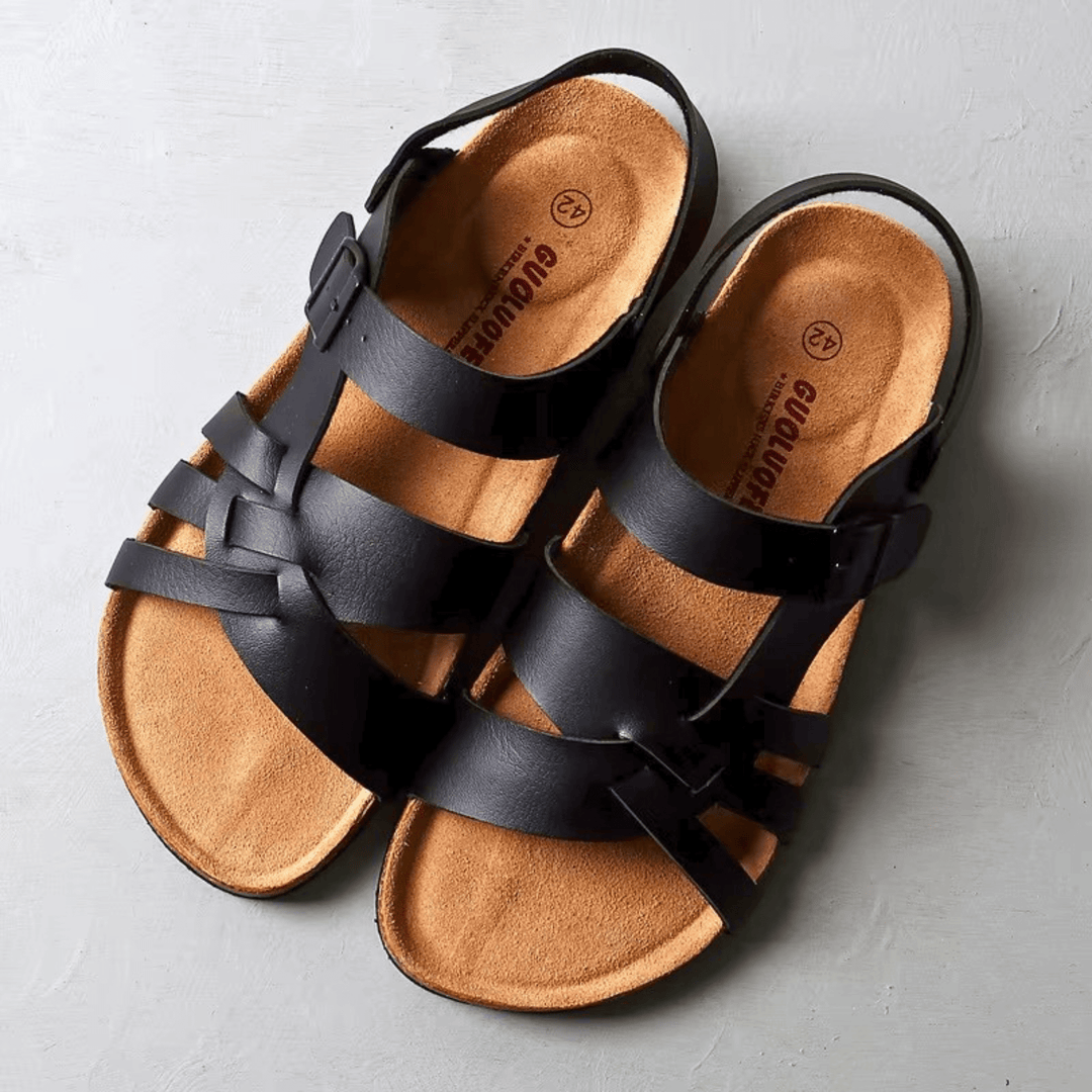 Weston & Finch - The Elviano Sandal - 14:173black;200000124:200000899