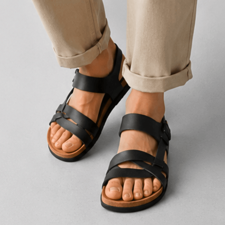 Weston & Finch - The Elviano Sandal - 14:173black;200000124:200000899
