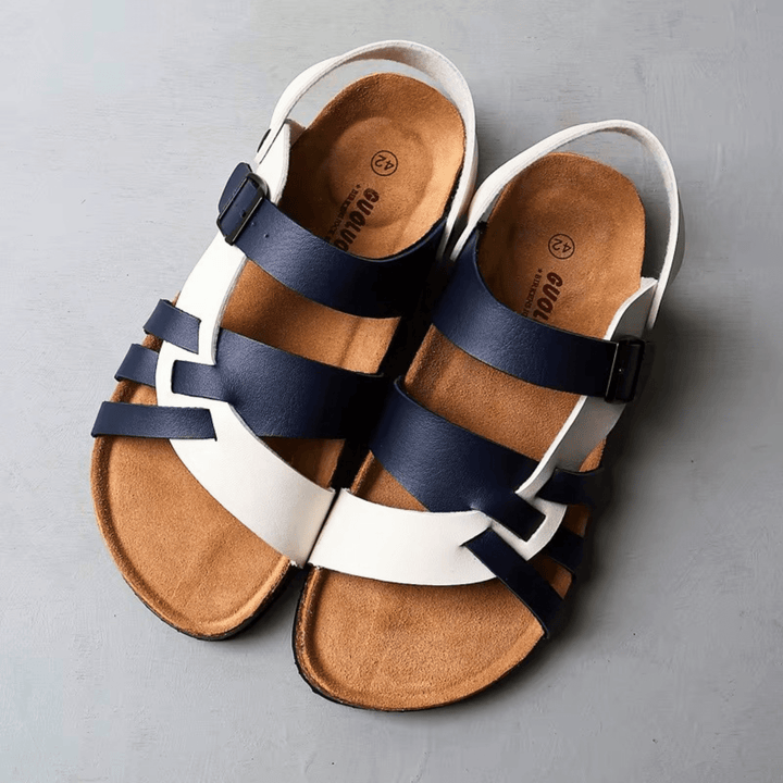 Weston & Finch - The Elviano Sandal - 14:193white brown;200000124:200000899