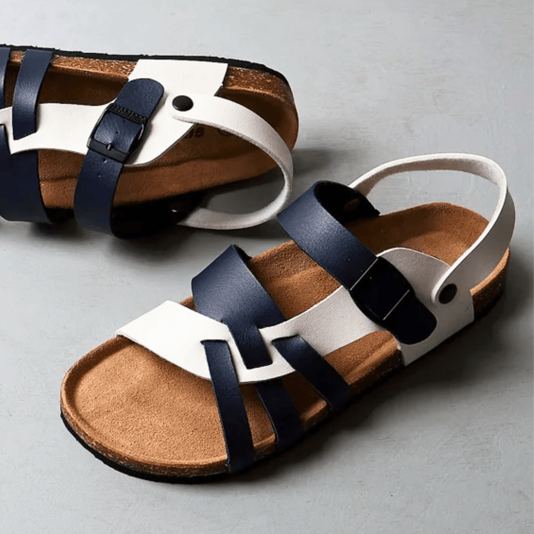 Weston & Finch - The Elviano Sandal - 14:193white brown;200000124:200000899