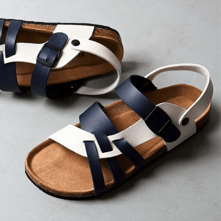 Weston & Finch - The Elviano Sandal - 14:193white brown;200000124:200000899