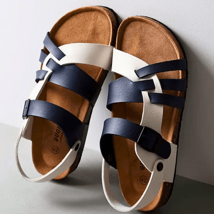 Weston & Finch - The Elviano Sandal - 14:193white brown;200000124:200000899