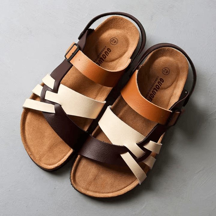 Weston & Finch - The Elviano Sandal - 14:771blue and white;200000124:200000899
