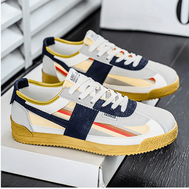 Weston & Finch - The Elviano Sneaker - 14:10White and Green;200000124:3116