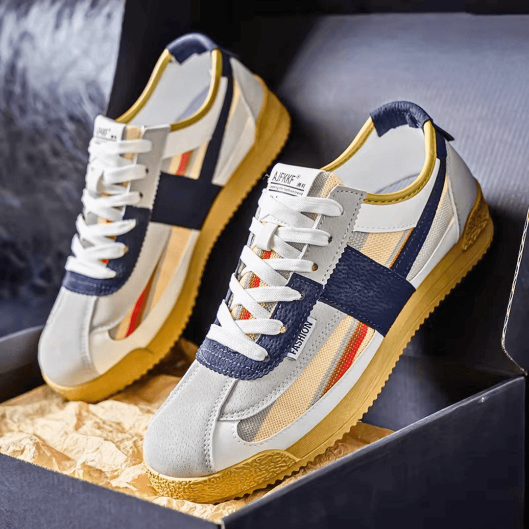 Weston & Finch - The Elviano Sneaker - 14:10White and Green;200000124:3116