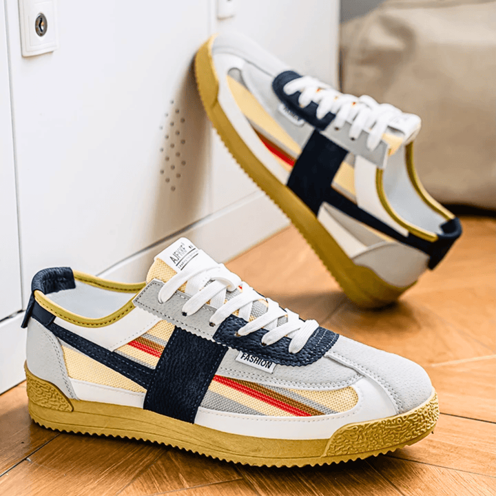 Weston & Finch - The Elviano Sneaker - 14:10White and Green;200000124:3116