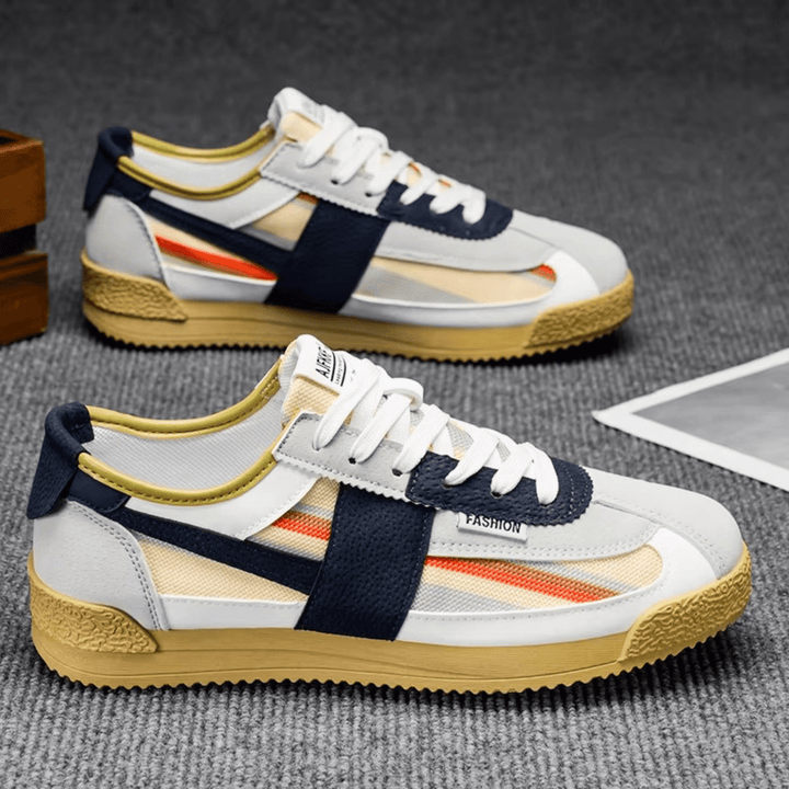 Weston & Finch - The Elviano Sneaker - 14:10White and Green;200000124:3116