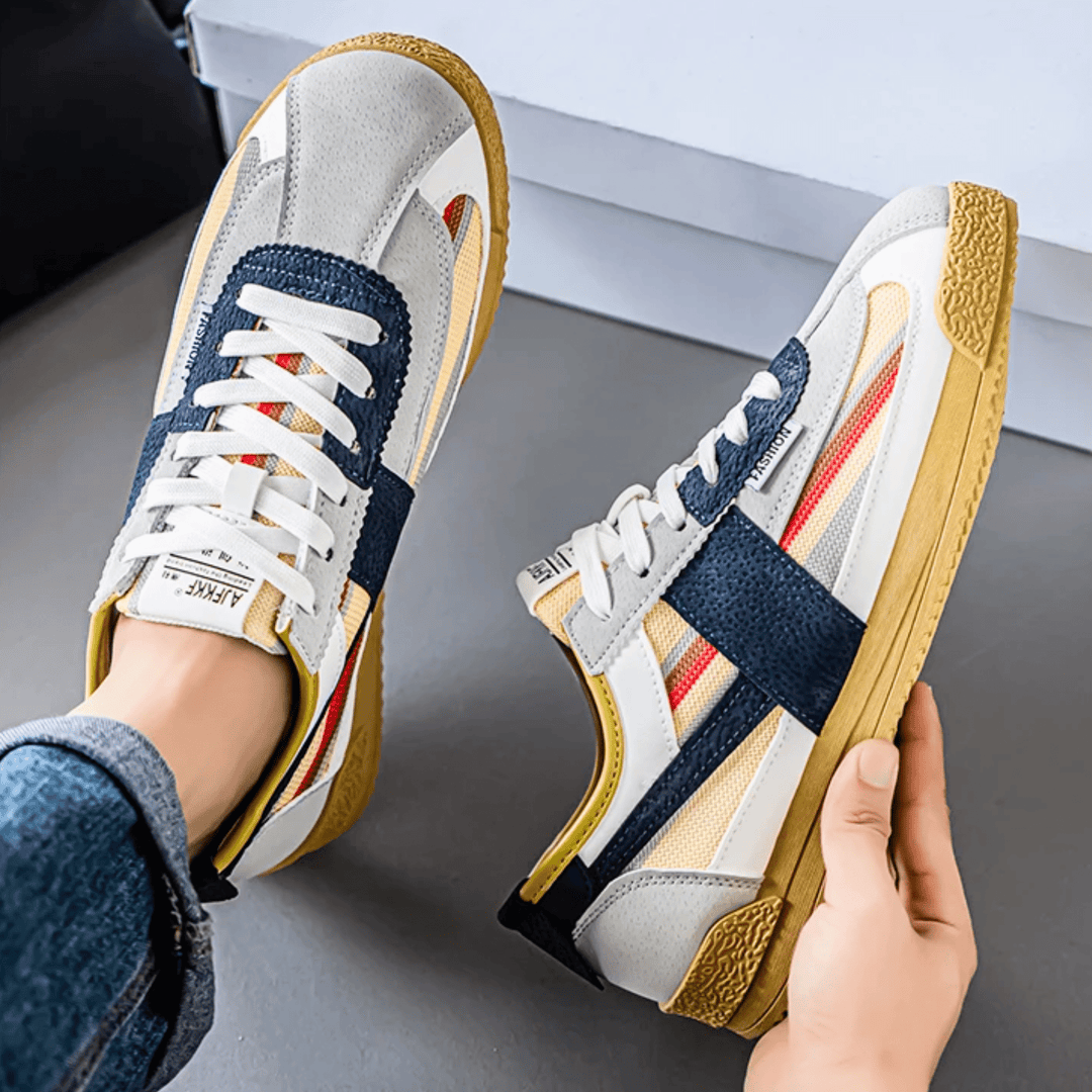 Weston & Finch - The Elviano Sneaker - 14:173White and Blue;200000124:3116