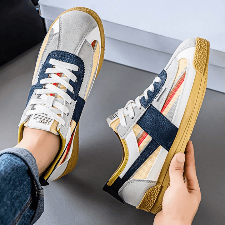 Weston & Finch - The Elviano Sneaker - 14:173White and Blue;200000124:3116