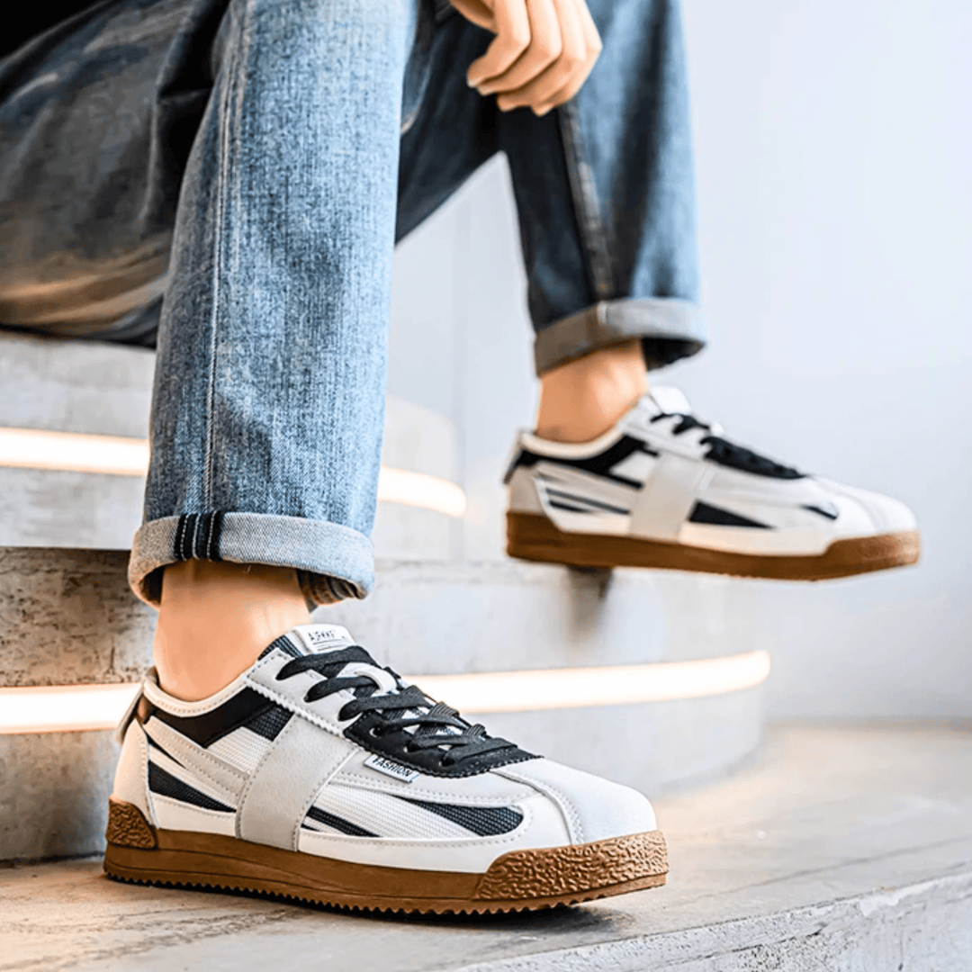 Weston & Finch - The Elviano Sneaker - 14:173White and Blue;200000124:3116