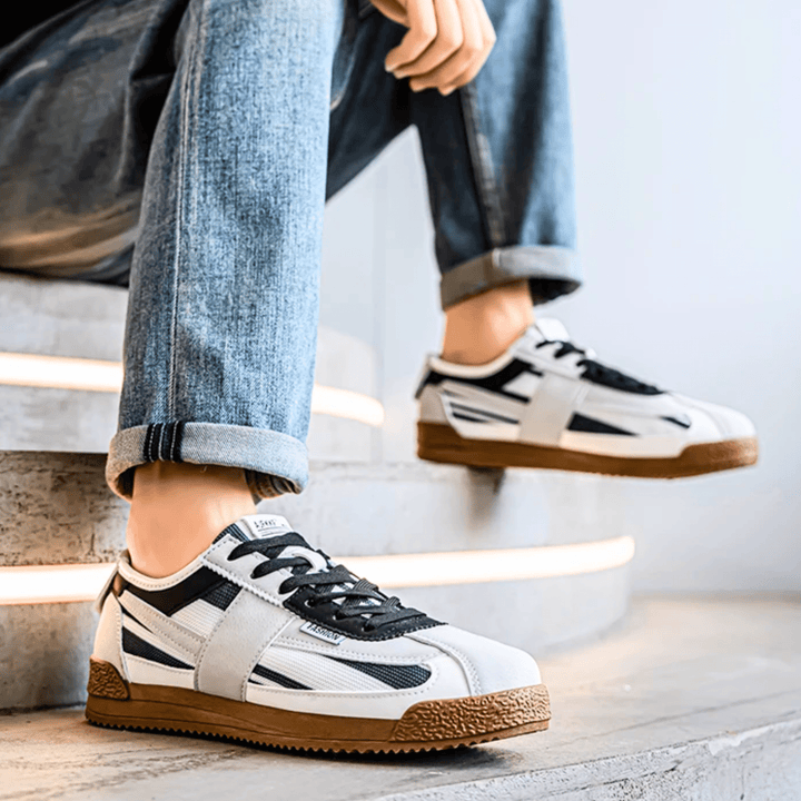 Weston & Finch - The Elviano Sneaker - 14:173White and Blue;200000124:3116