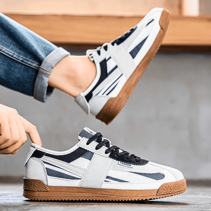 Weston & Finch - The Elviano Sneaker - 14:173White and Blue;200000124:3116