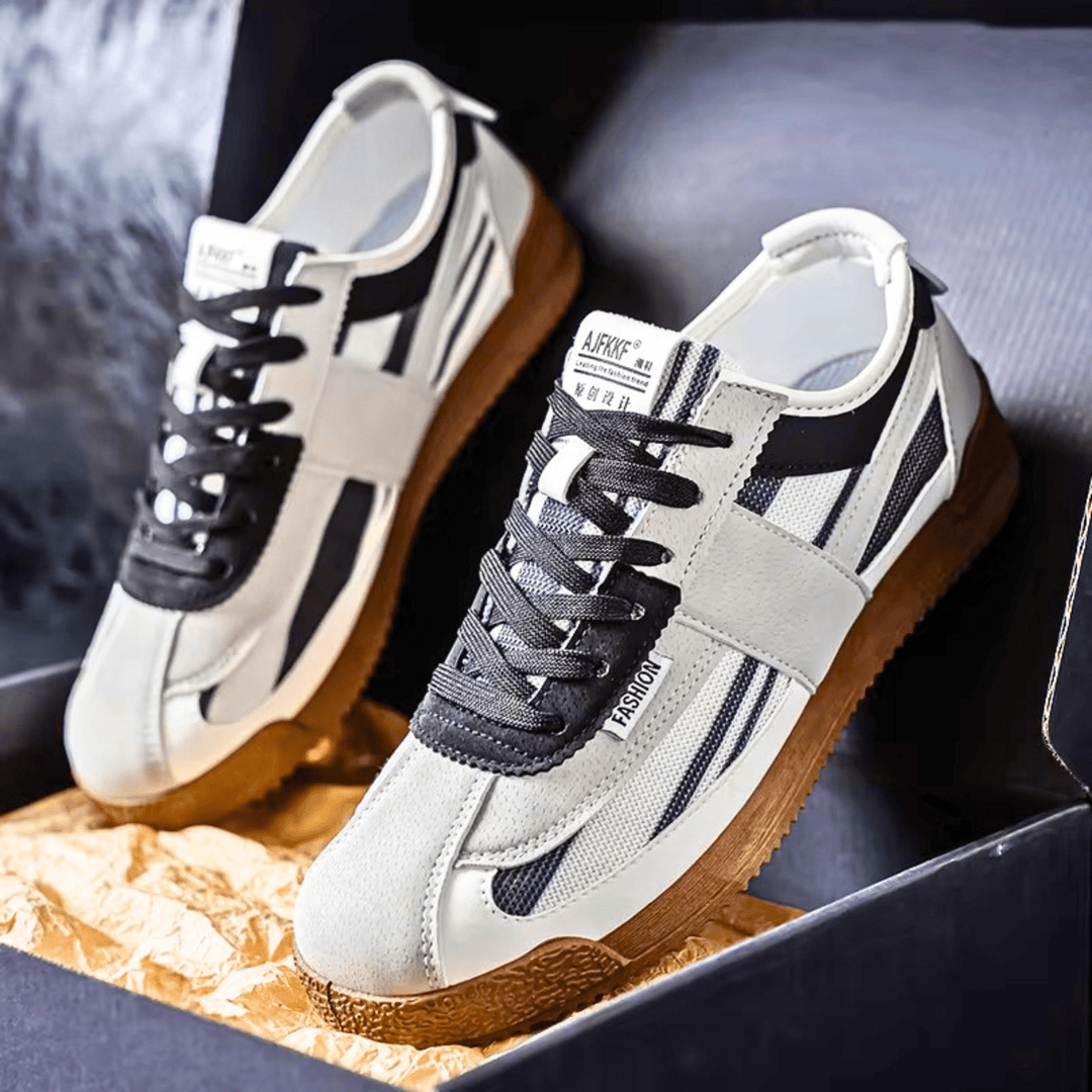 Weston & Finch - The Elviano Sneaker - 14:173White and Blue;200000124:3116