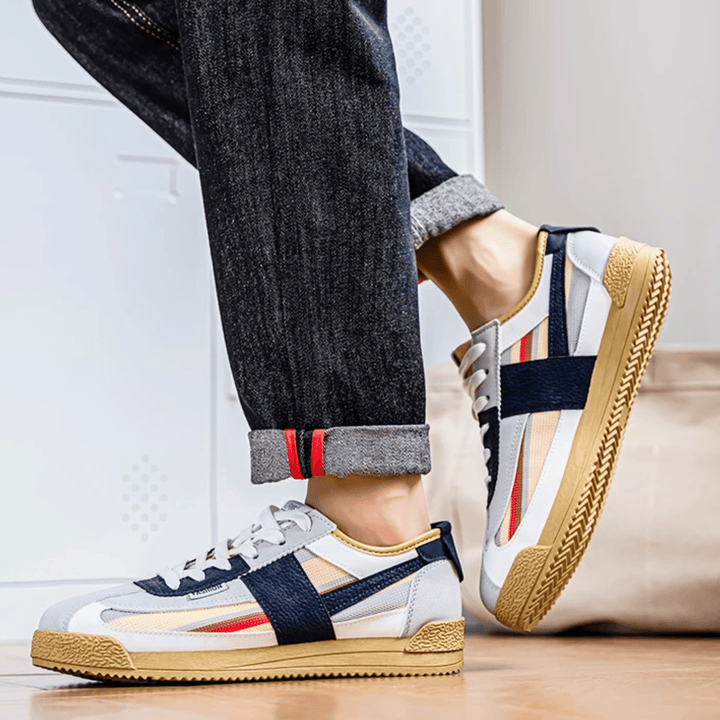 Weston & Finch - The Elviano Sneaker - 14:173White and Blue;200000124:3116
