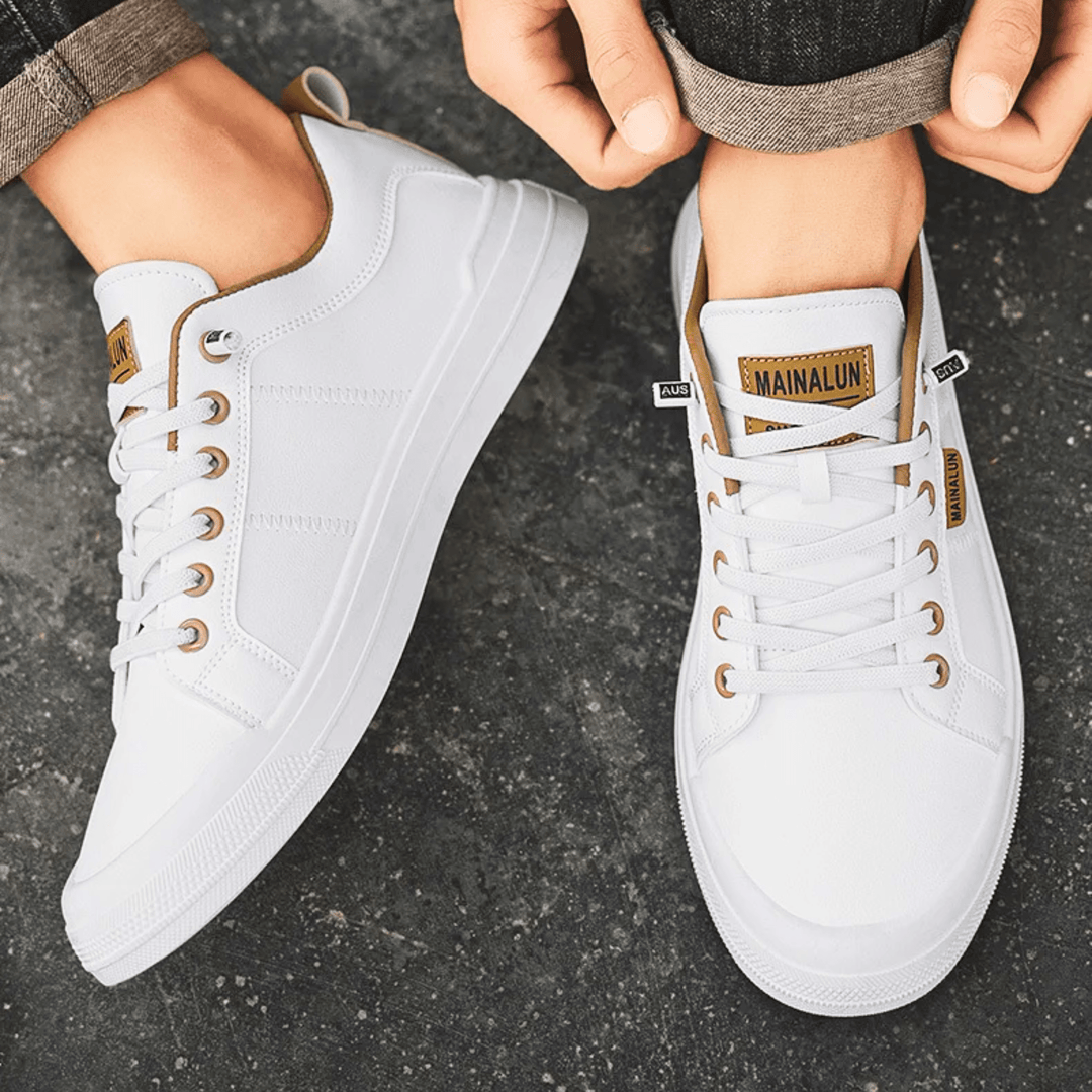 Weston & Finch - The Harrington Sneaker - 14:29White khaki F8828;200000124:200000364