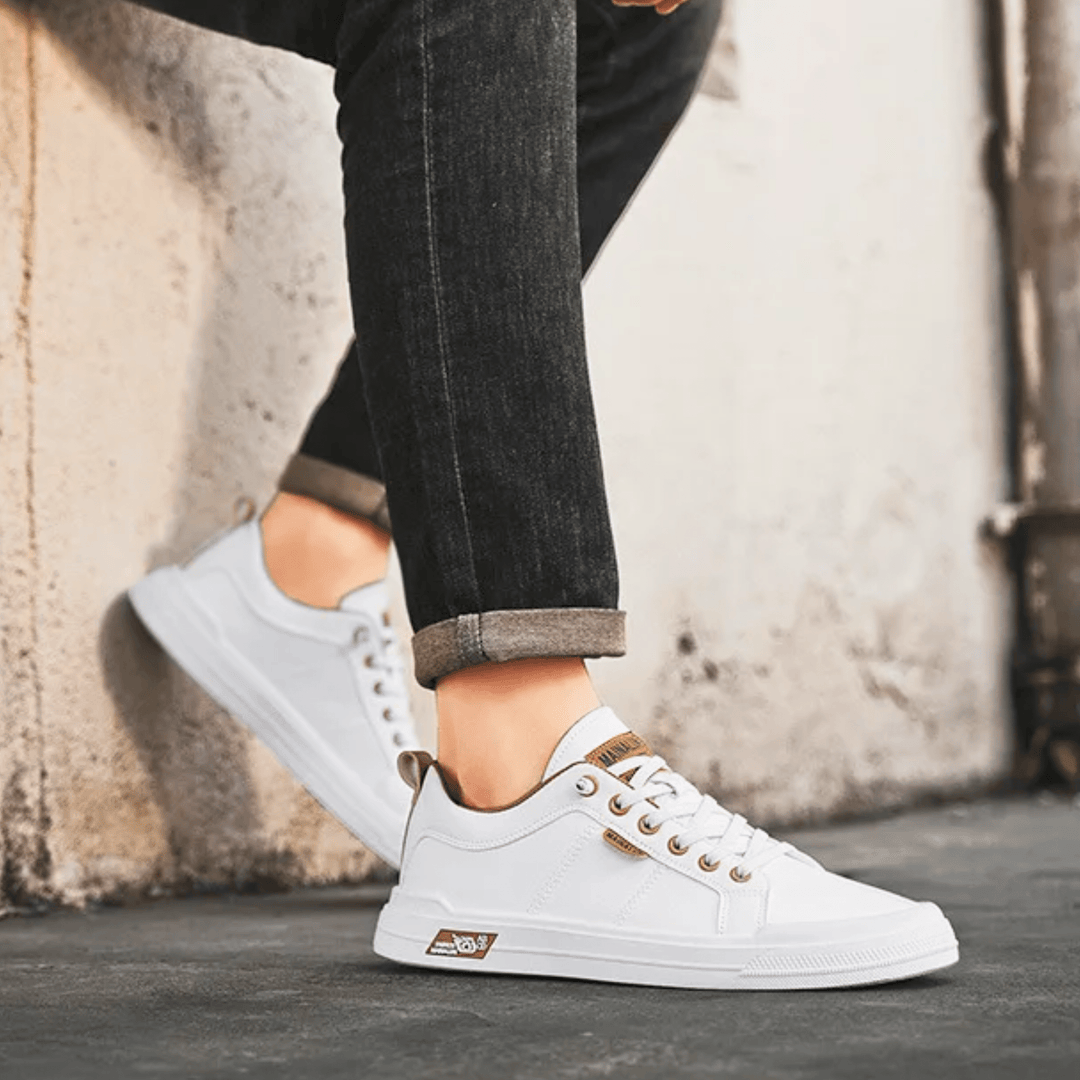 Weston & Finch - The Harrington Sneaker - 14:29White khaki F8828;200000124:200000364