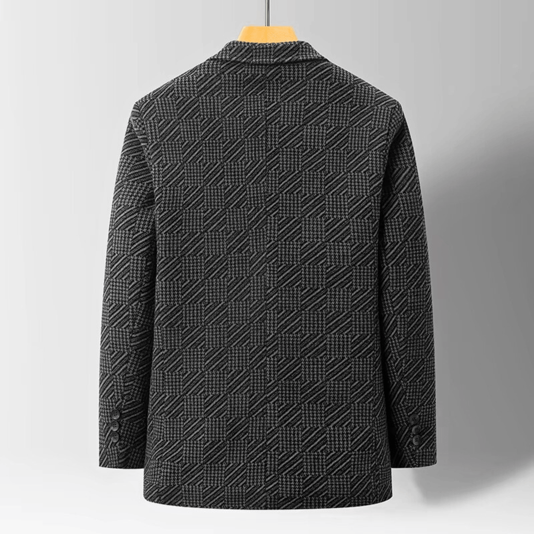 Weston & Finch - The Langford Tailored Coat - 14:193Black and blue;5:200000990