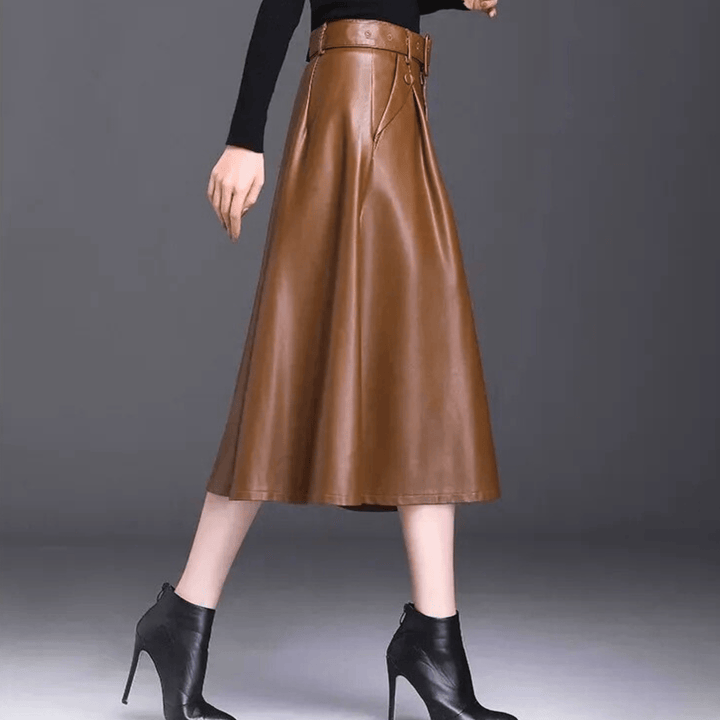 Weston & Finch - The Marvelle Leather Skirt - 14:193;5:200000990