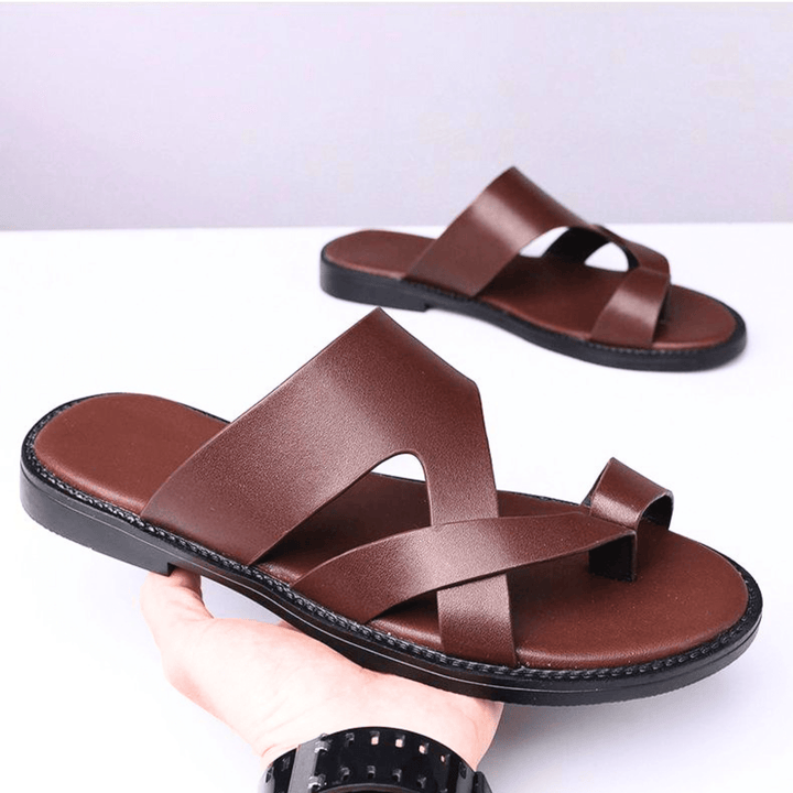 Weston & Finch - The Montaigne Sandal - 14:771Dark Brown;200000124:200000339