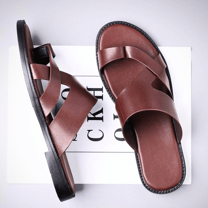 Weston & Finch - The Montaigne Sandal - 14:771Dark Brown;200000124:200000339