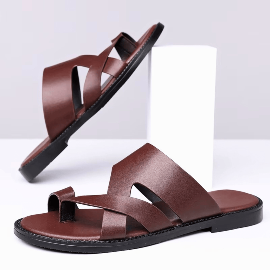 Weston & Finch - The Montaigne Sandal - 14:771Dark Brown;200000124:200000339