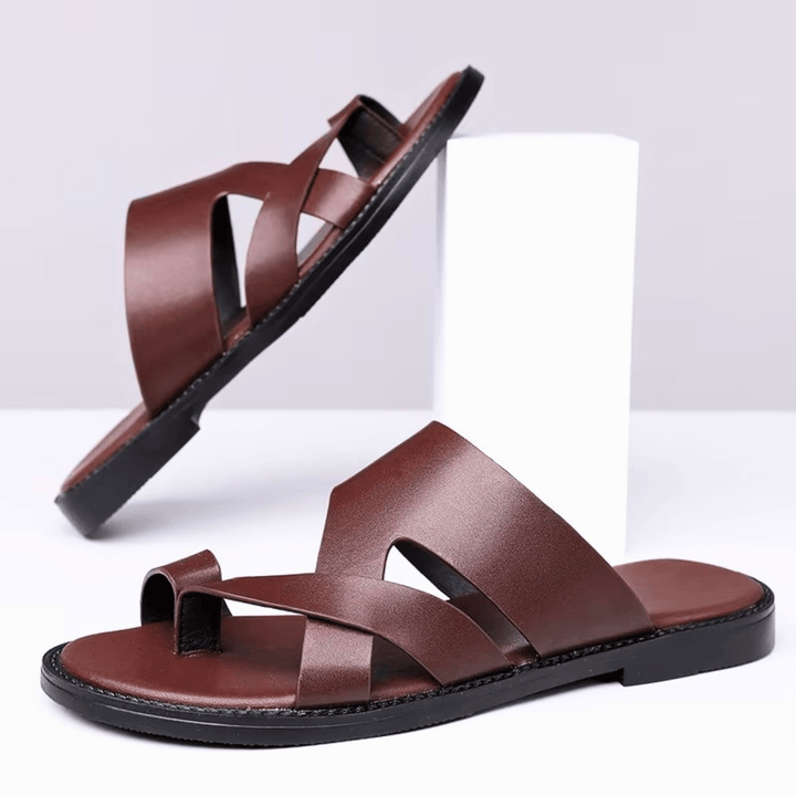 Weston & Finch - The Montaigne Sandal - 14:771Dark Brown;200000124:200000339
