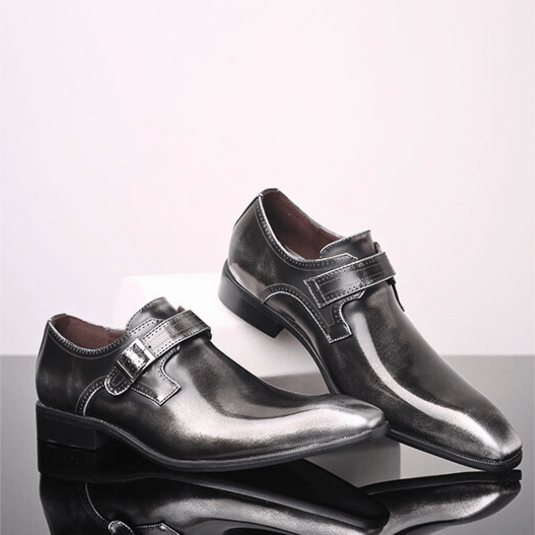 Weston & Finch - The Montvale Monk Strap - 14:201496390Tin Gray;200000124:100010483;200007763:201336100