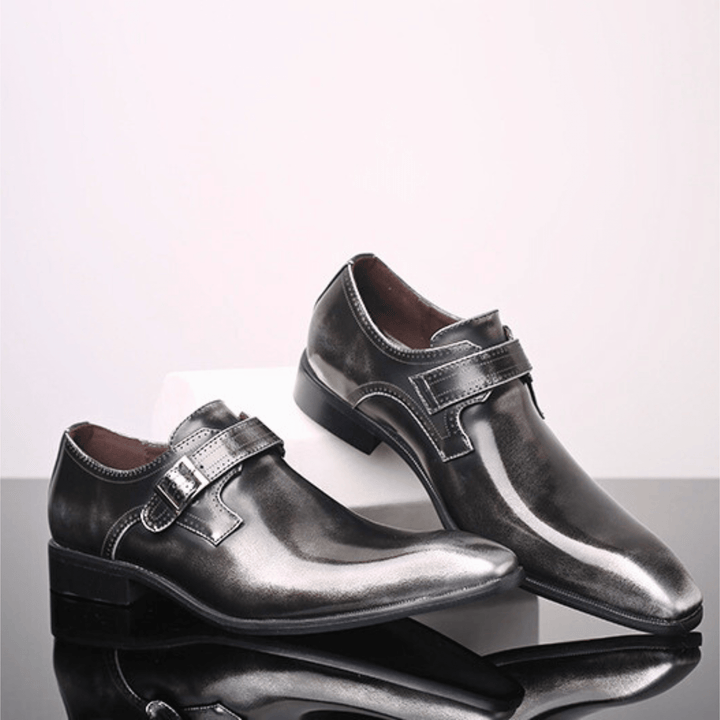 Weston & Finch - The Montvale Monk Strap - 14:201496390Tin Gray;200000124:100010483;200007763:201336100