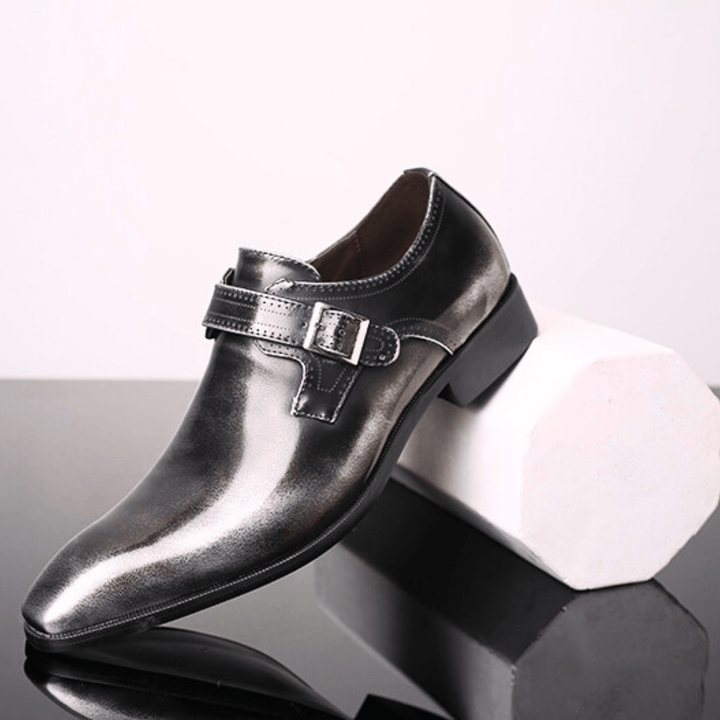 Weston & Finch - The Montvale Monk Strap - 14:201496390Tin Gray;200000124:100010483;200007763:201336100