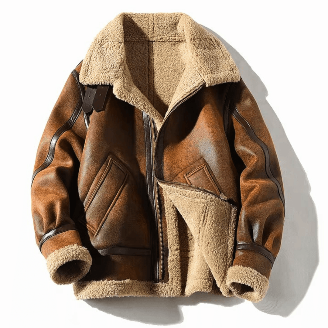 Weston & Finch - The Rothwell Shearling Jacket - 14:771Dark Brown;5:200000991