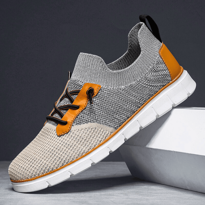 Weston & Finch - The Rowen Knit Sneaker - 14:691gray;200000124:200000337