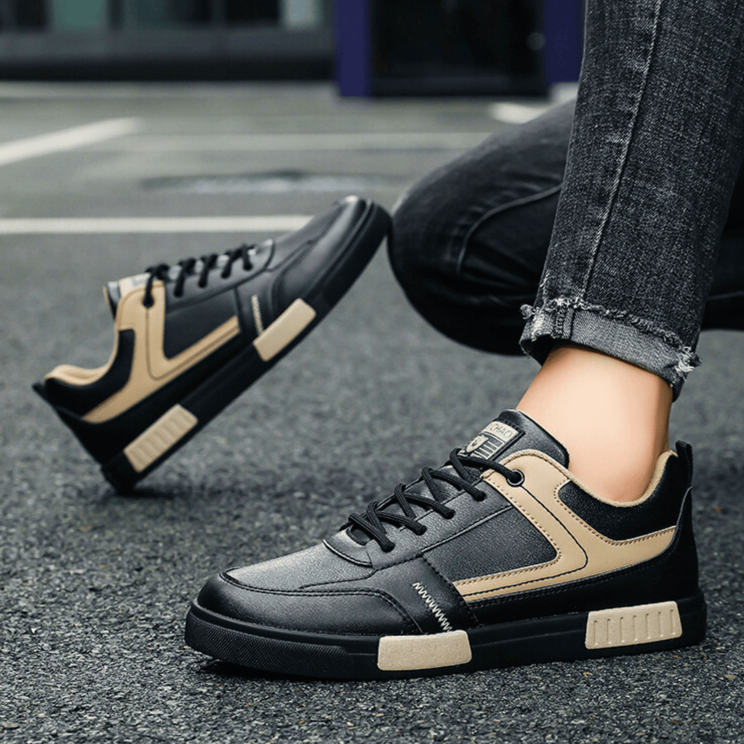 Weston & Finch - The Salerno Sneaker - 14:193black low top;200000124:200000364