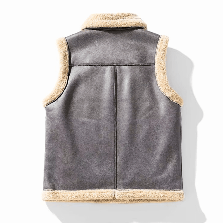 Weston & Finch - The Valente Shearling Vest - 14:193gray;5:4181