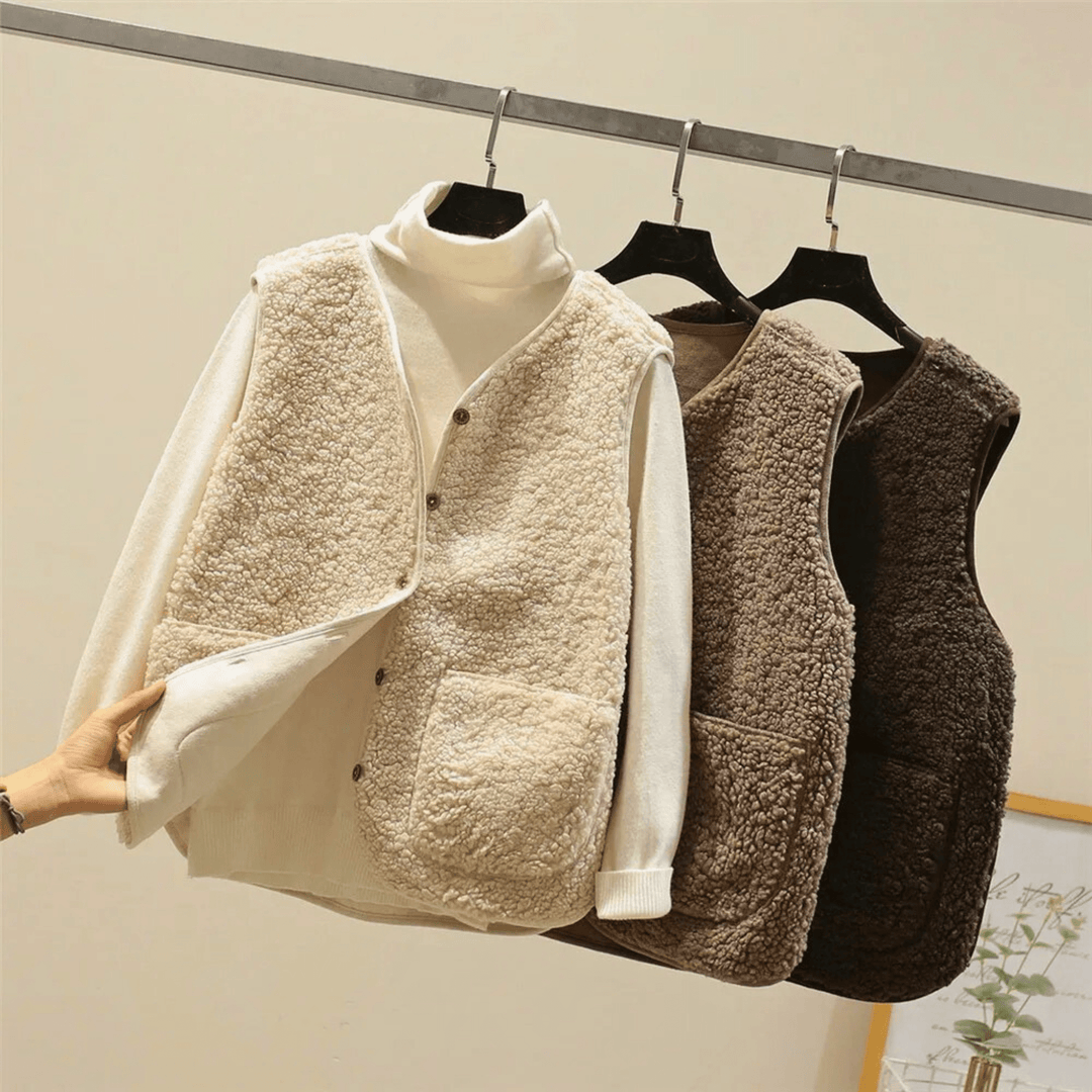 Weston & Finch - The Valente Sherpa Vest - 000000000