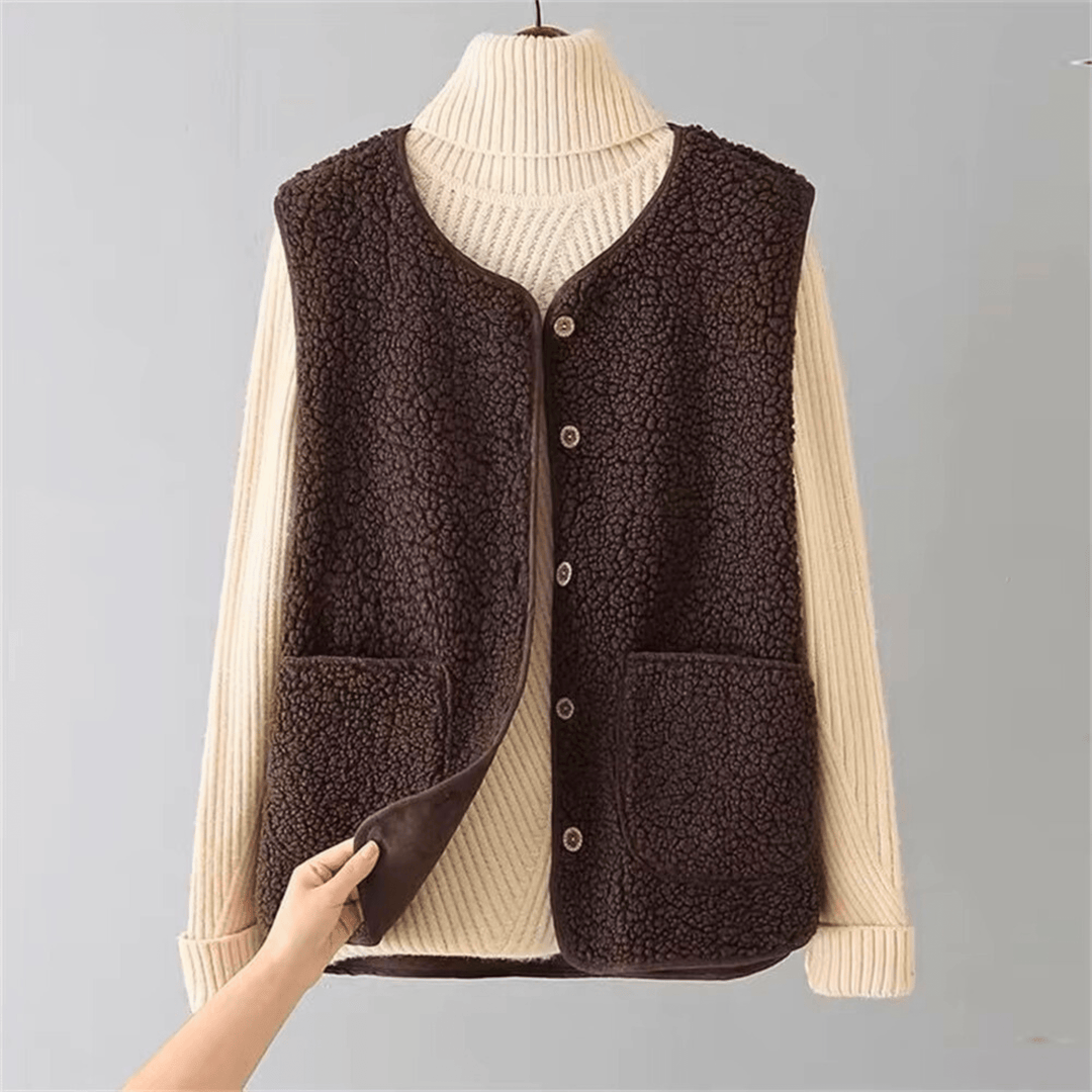 Weston & Finch - The Valente Sherpa Vest - 000000000